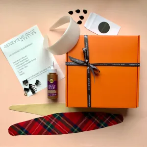 DIY Craft Kit Make Your Own Plaid Tartan Headband