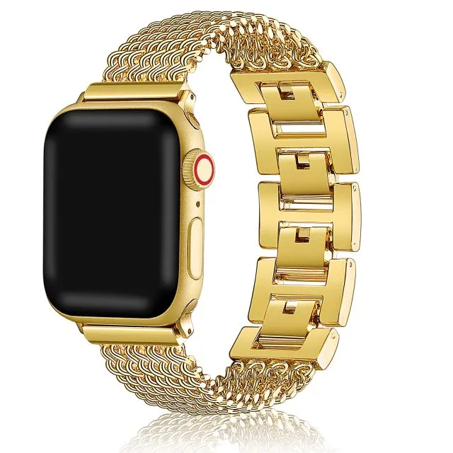 Dress Bracelet for Apple Watch Band Series 8 High Quality Metal Strap