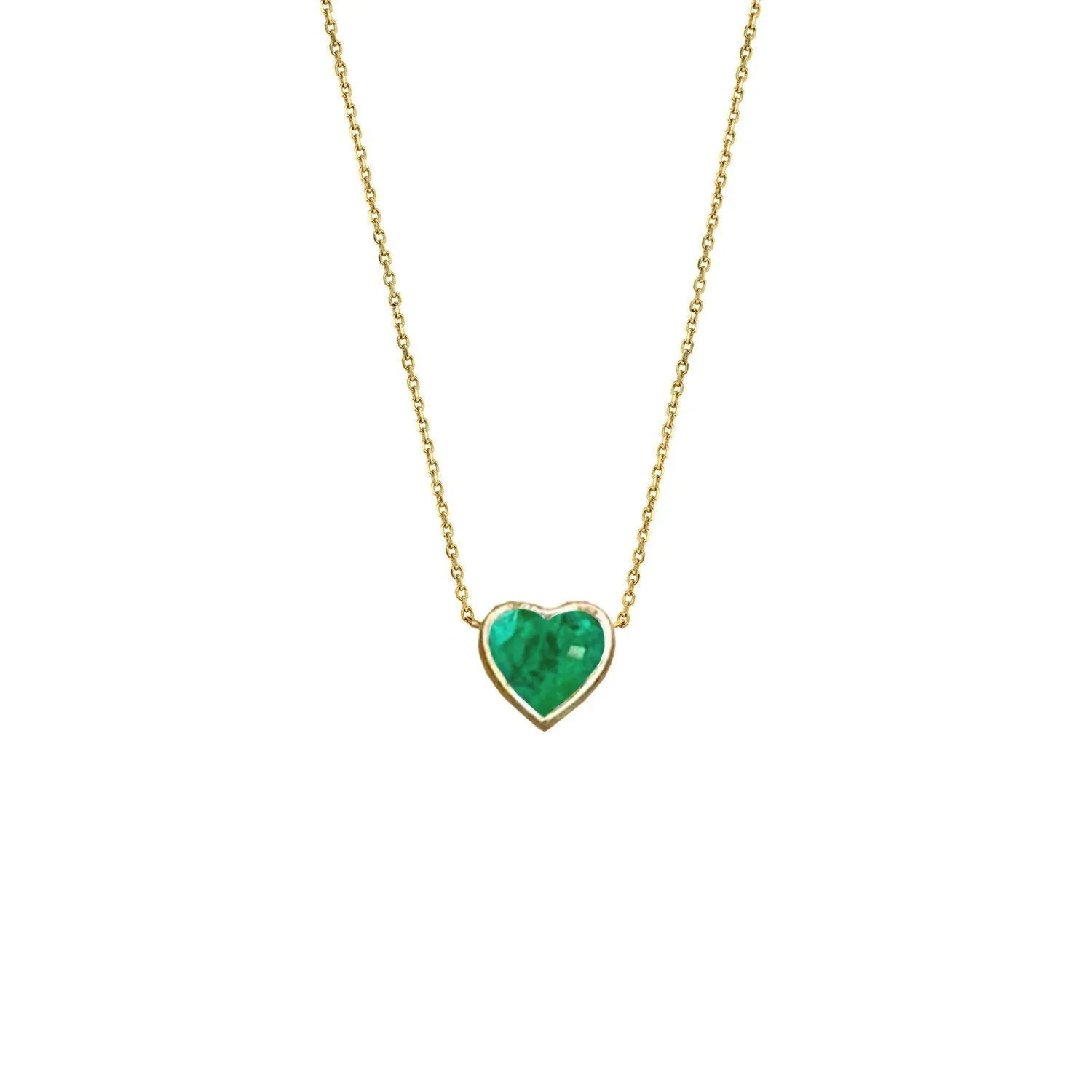 Emerald Heart Necklace