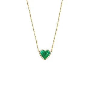 Emerald Heart Necklace