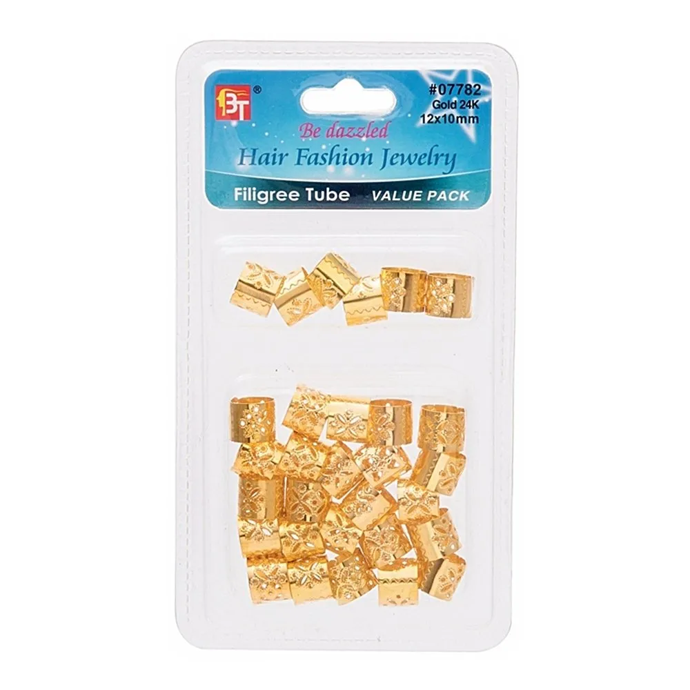 FILIGREE TUBE 12mmX10mm VALUE PACK (30PCS)