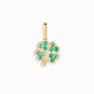 Four Leaf Clover Charm 14k Gold