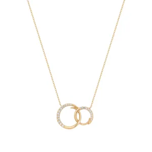 HARPER | White Sapphire Interlinked Swirls Necklace