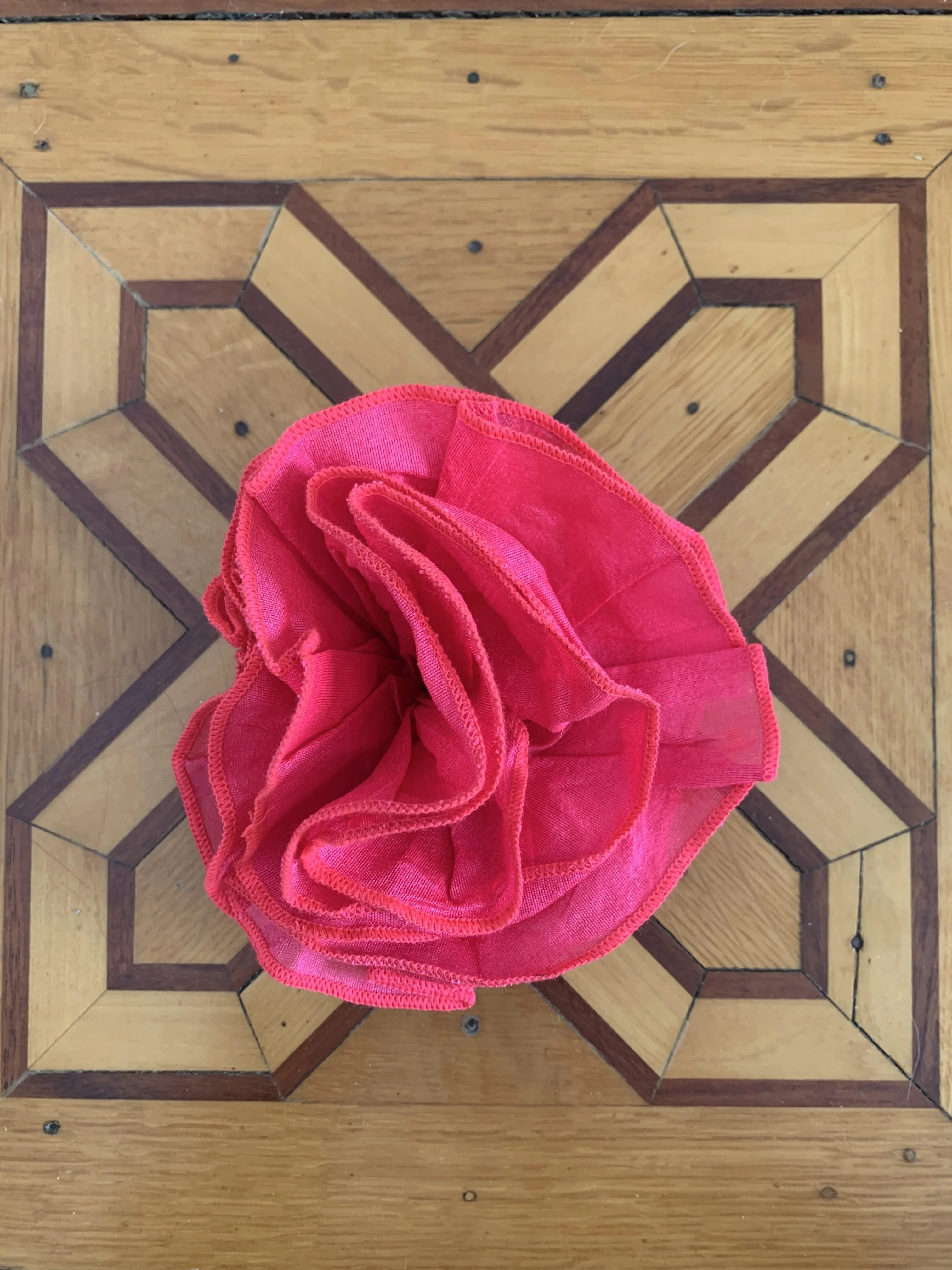 Hot Pink Taffeta Clip or Headband