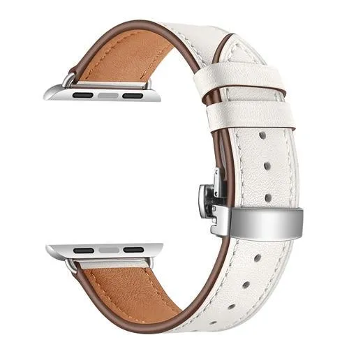 Leather Strap Butterfly Clasp Bracelet and Pin Buckle Series