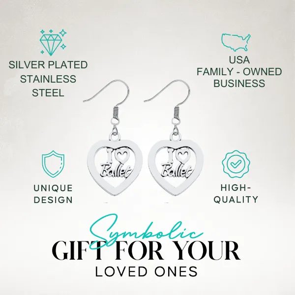 Love Ballet Dangle Earrings