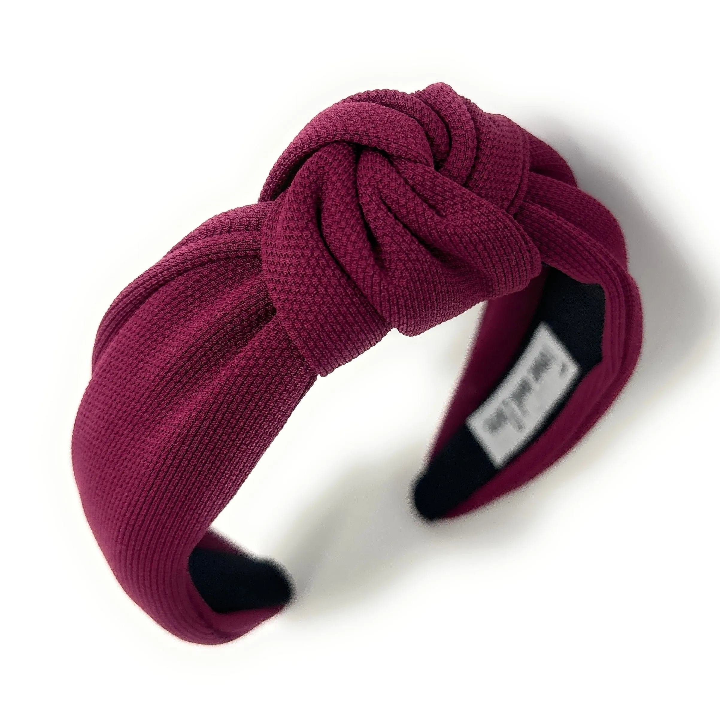 Maroon Solid Color Knotted Headband