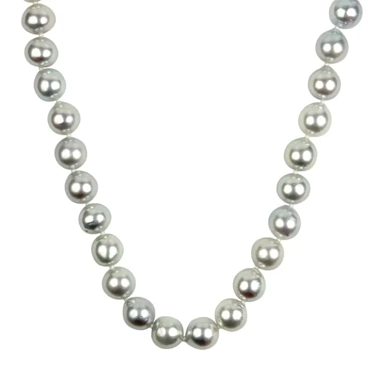 Mastoloni 14k White Gold Mastoloni Silver Akoya Pearl Strand Necklace