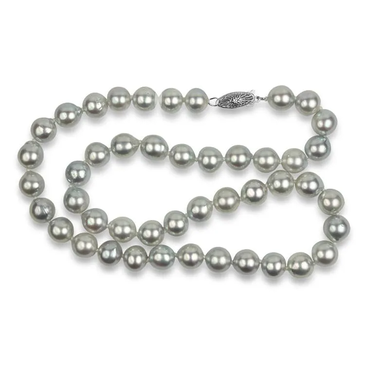 Mastoloni 14k White Gold Mastoloni Silver Akoya Pearl Strand Necklace