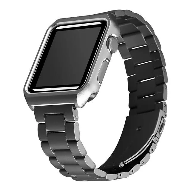 Metal Case   Premium Steel Strap for Apple Series 6 Bracelet Cover