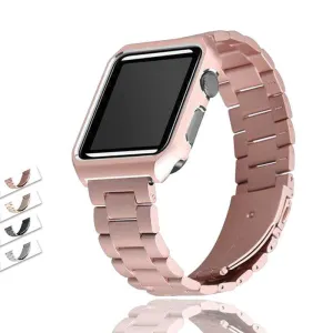 Metal Case   Premium Steel Strap for Apple Series 6 Bracelet Cover