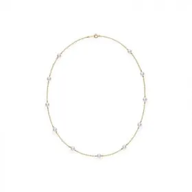 Mikimoto Station 18K Yellow Gold Pearl Necklace