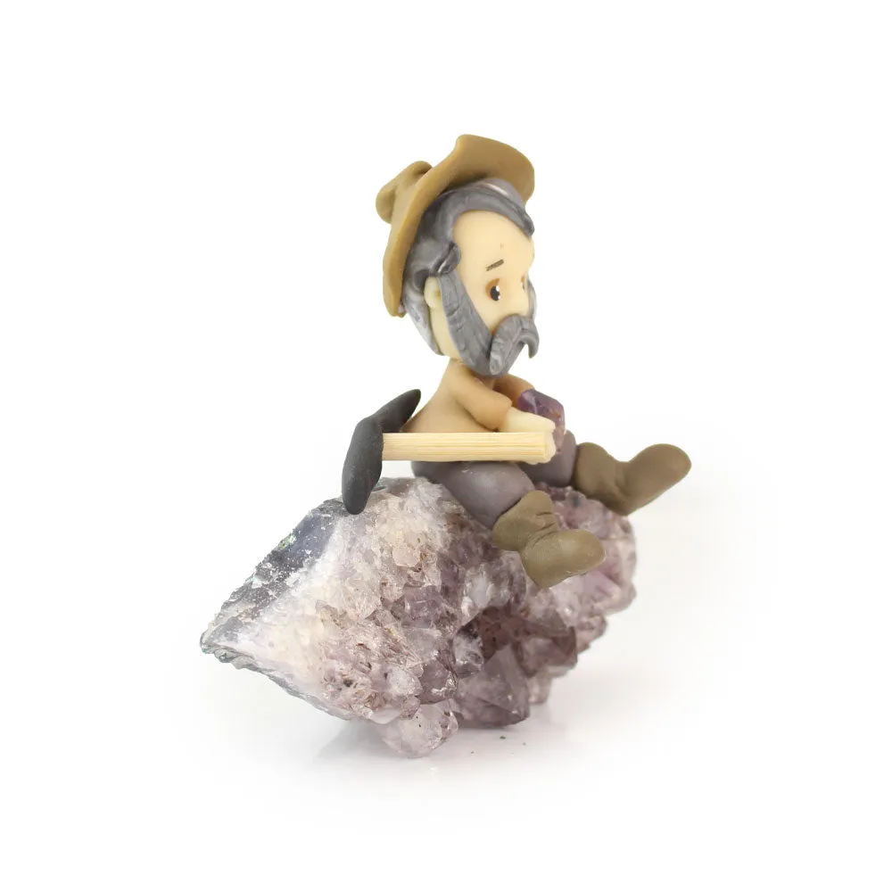 Miner on Amethyst