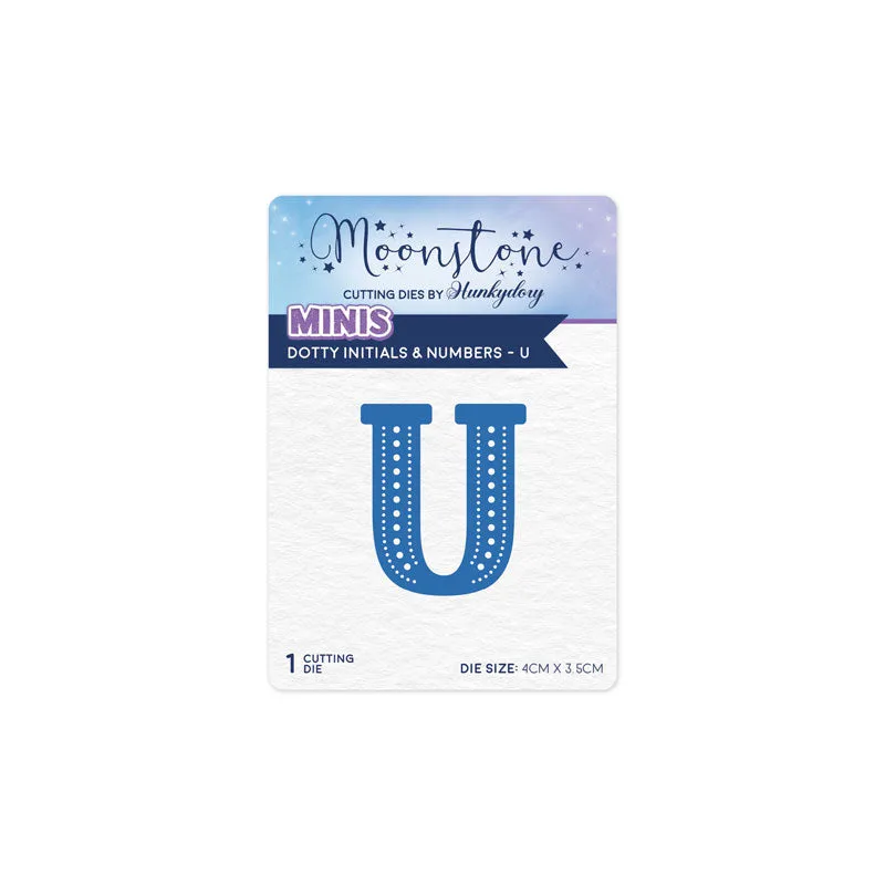 Moonstone Dies - Dotty Initials & Numbers - U