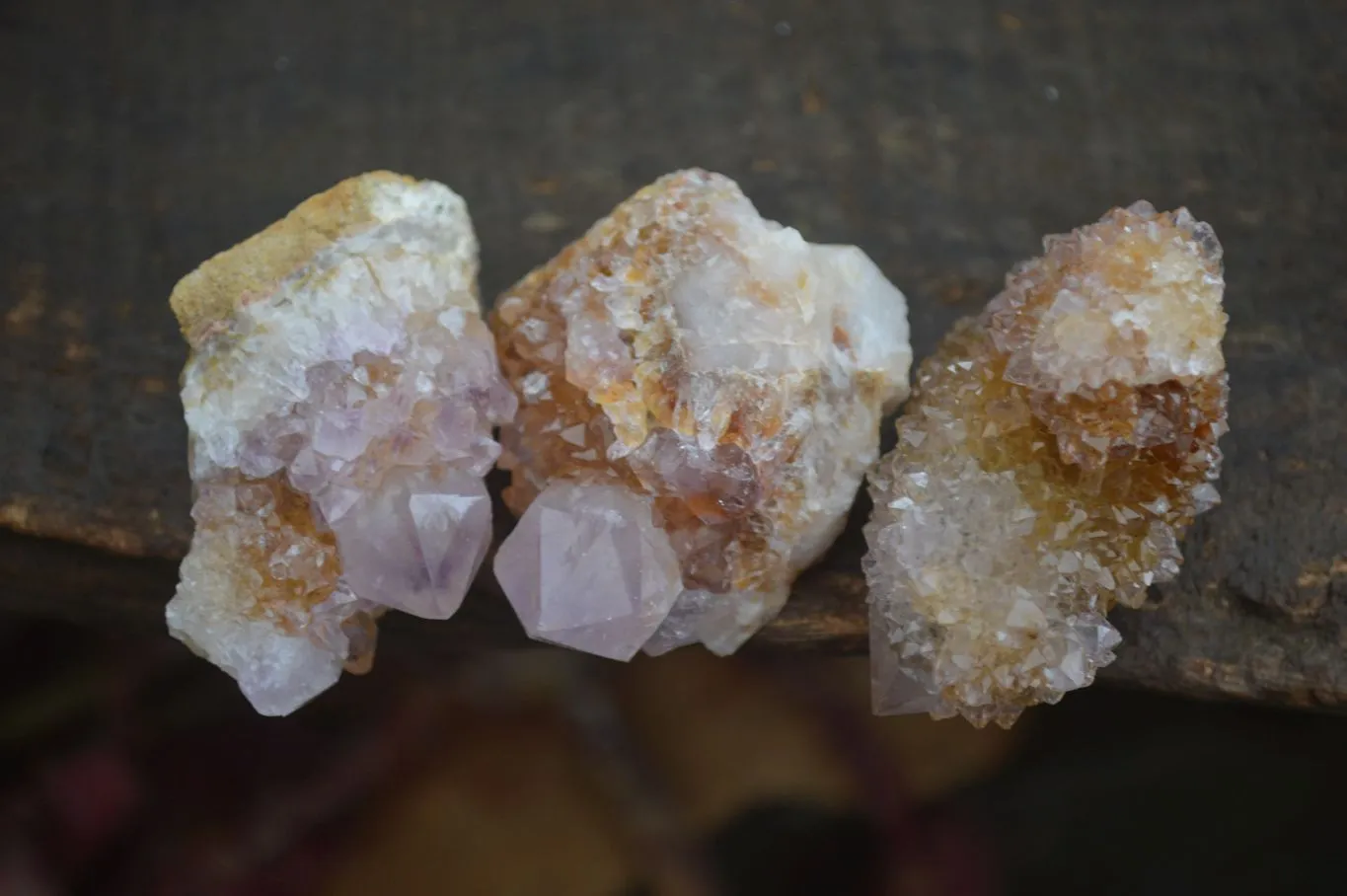 Natural Spirit Amethyst / Ametrine Quartz Crystals x 35 From Boekenhouthoek, South Africa