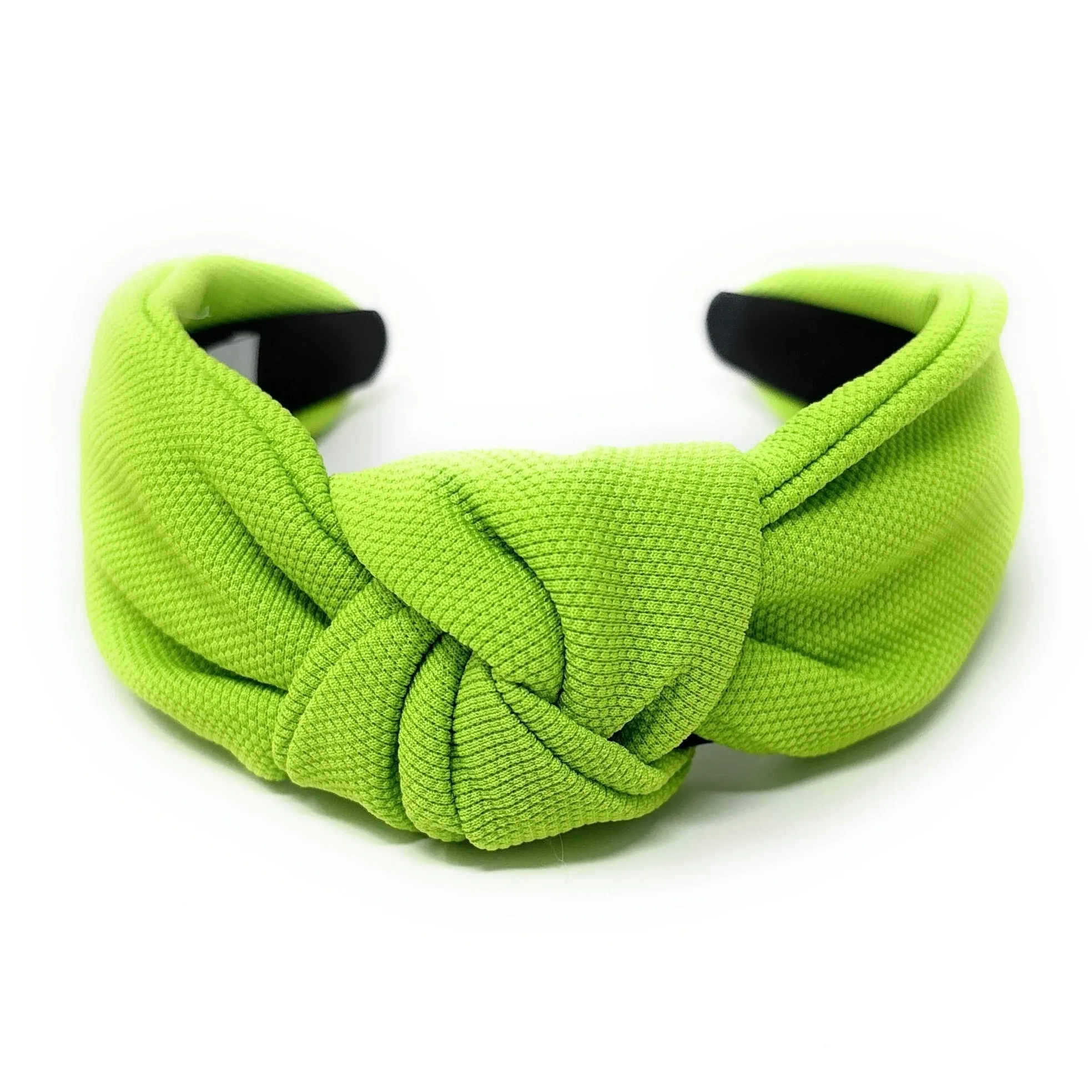 Neon Green Solid Color Knotted Headband