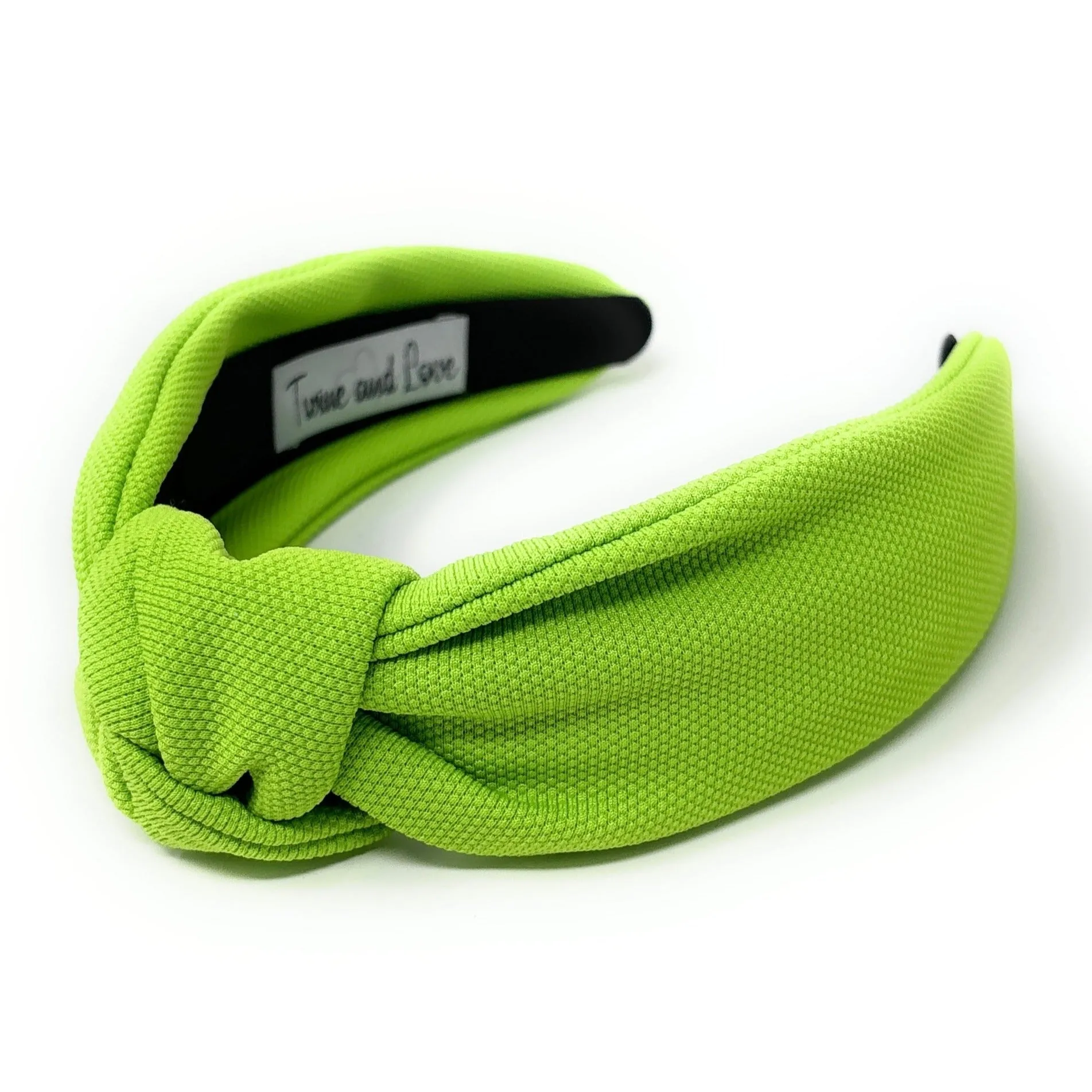 Neon Green Solid Color Knotted Headband