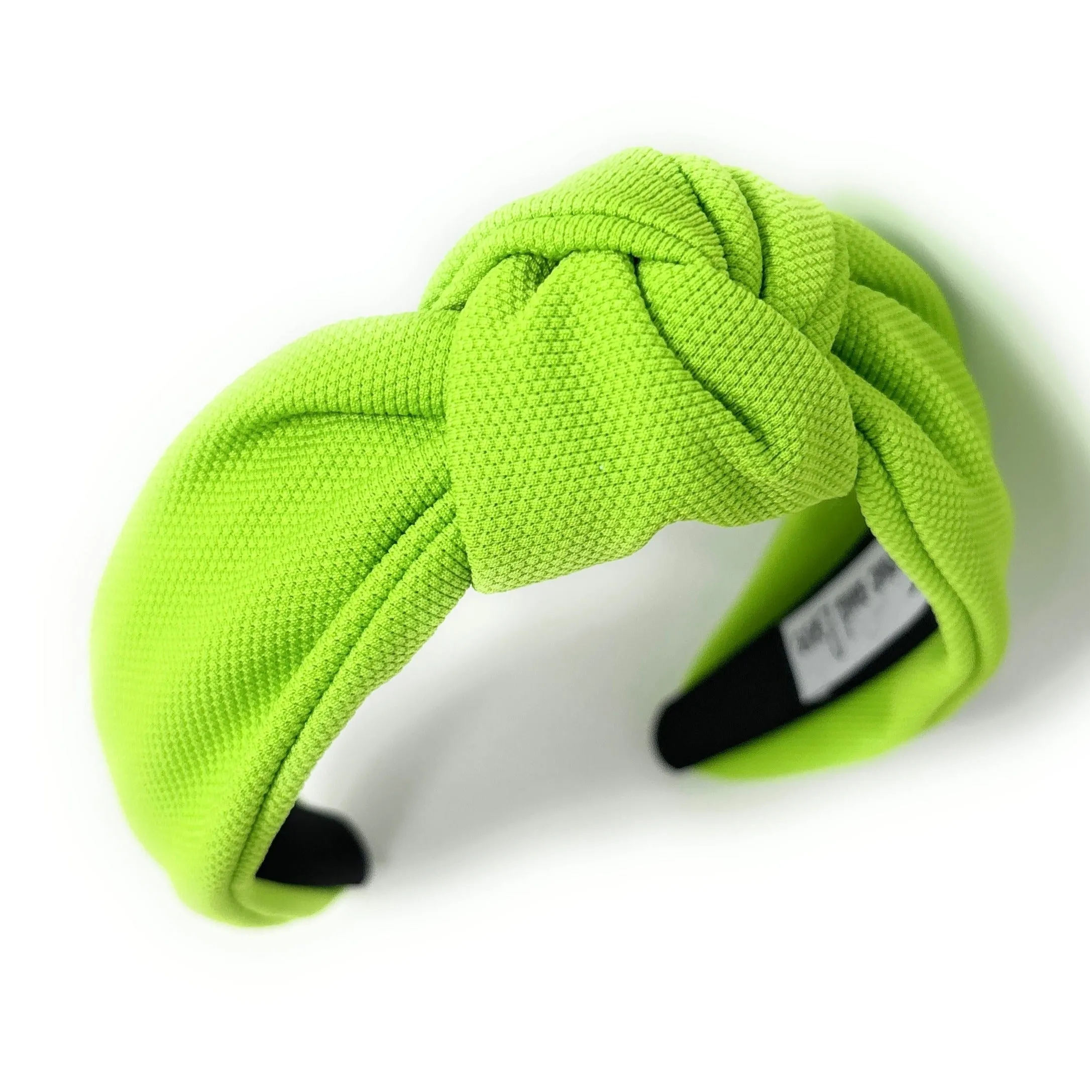 Neon Green Solid Color Knotted Headband