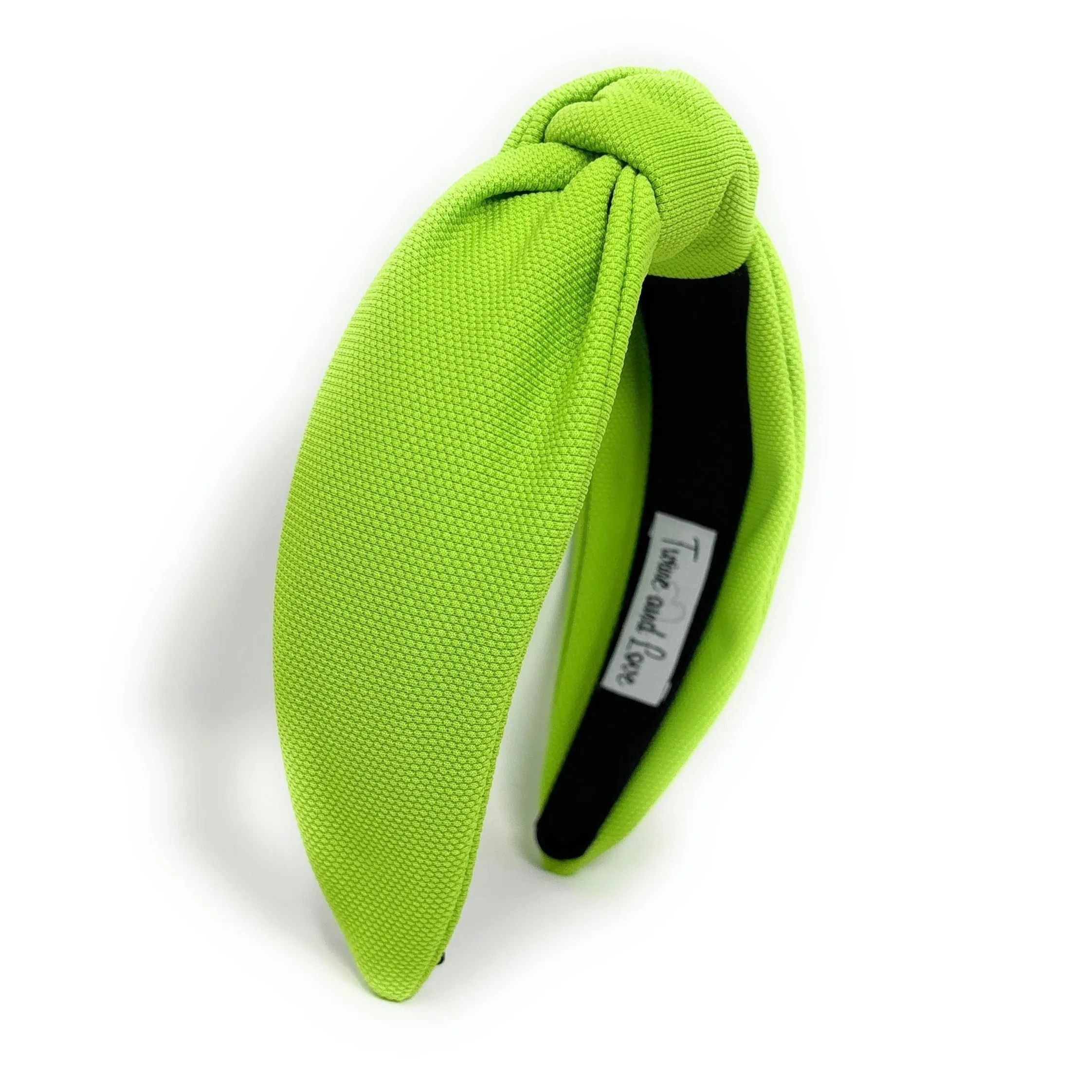 Neon Green Solid Color Knotted Headband