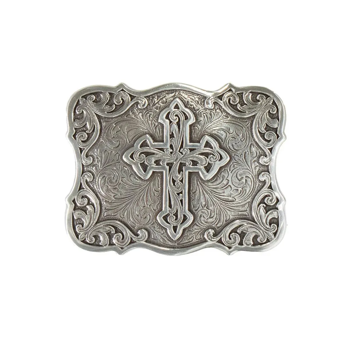 Nocona Silver Cross - Belt Buckle