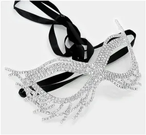 Nohelia Art Deco Modern Masquerade Mask | Crystal