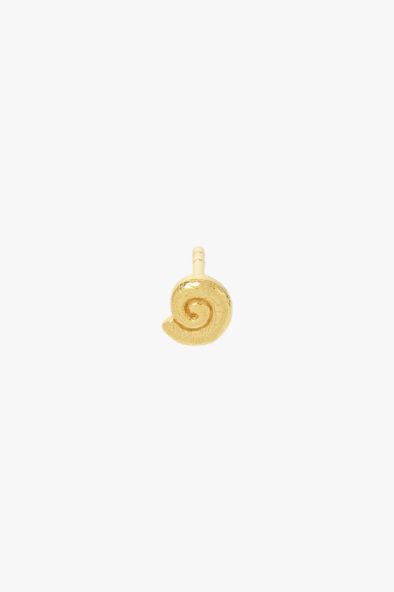 Ocean Swirl Stud Gold Plated