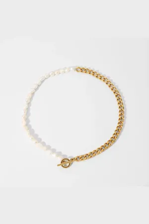 ORLANDO CHAIN 18K GP Stainless/Pearl