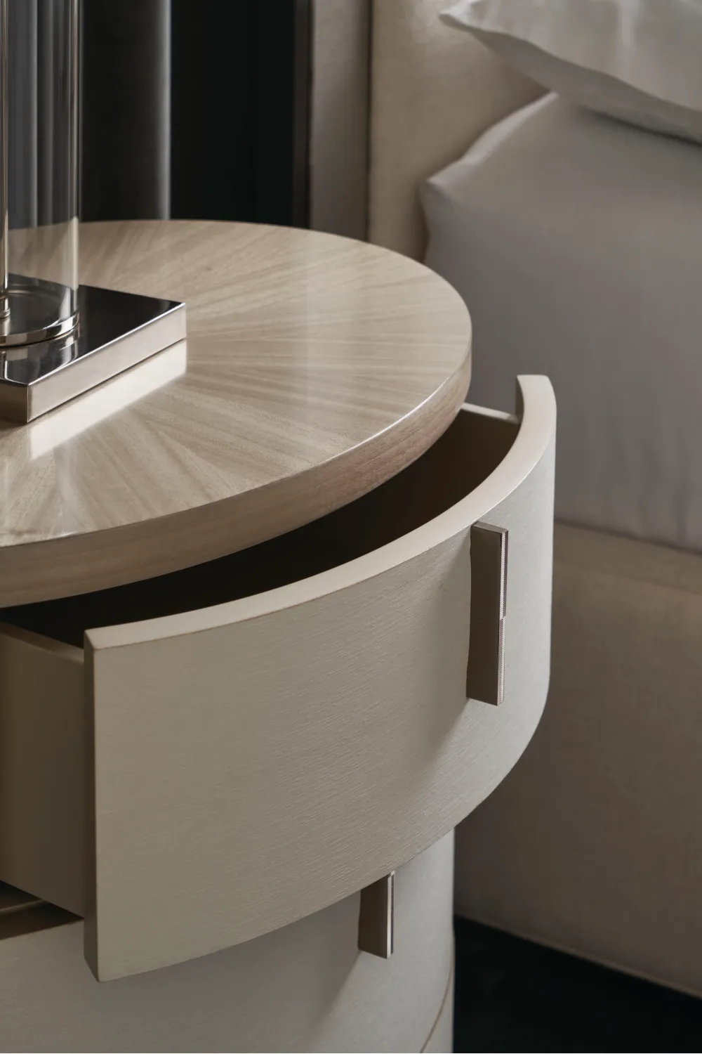 Oval Modern Nightstand | Caracole Wandering