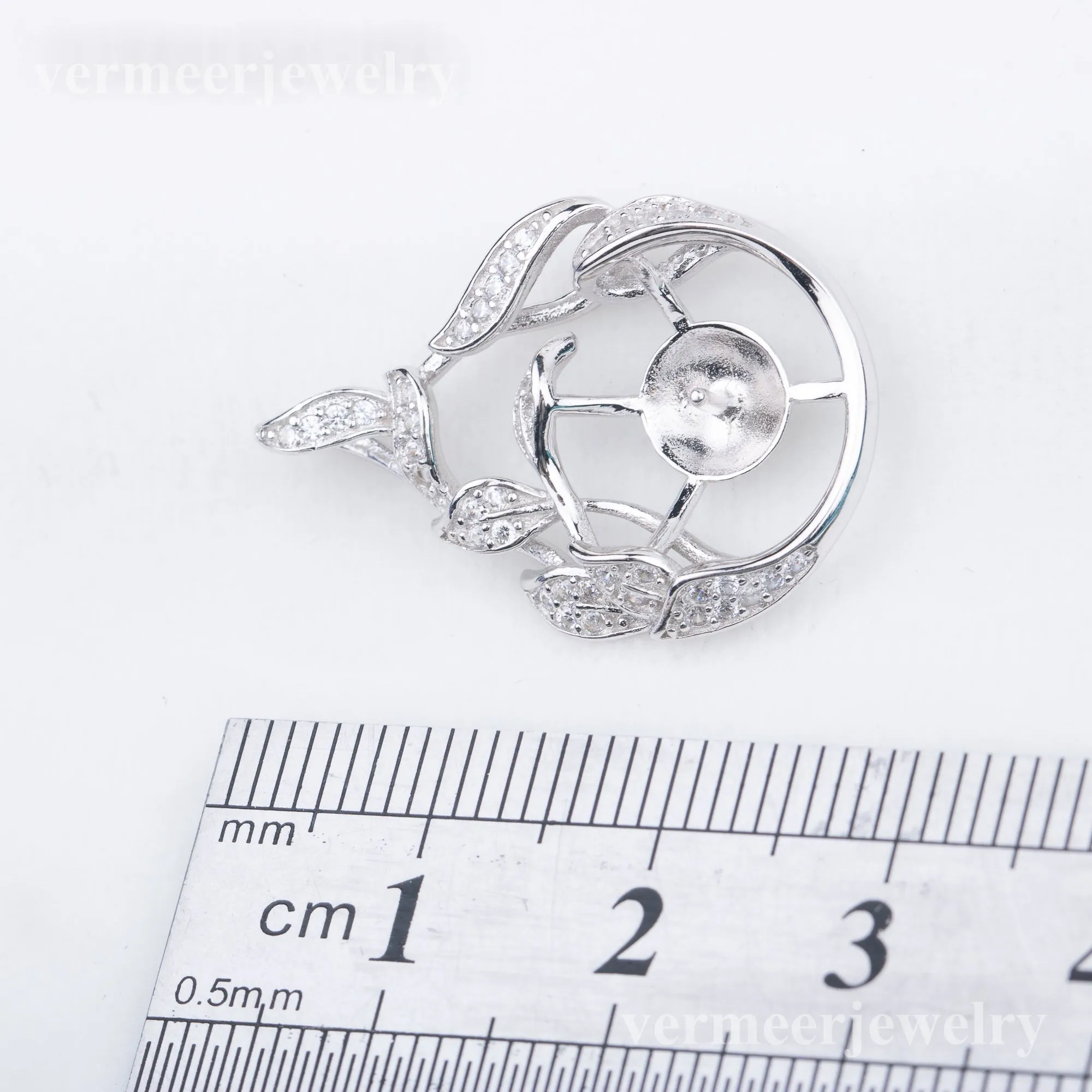 P010873 DIY 7-9mm Natural Freshwater pearl pendant accessory 925 sterling silver engagement jewelry necklace for women