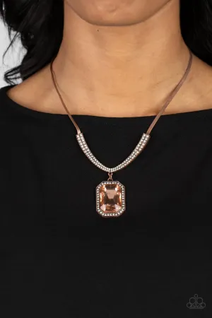 Paparazzi Fit for a DRAMA QUEEN Necklace Copper