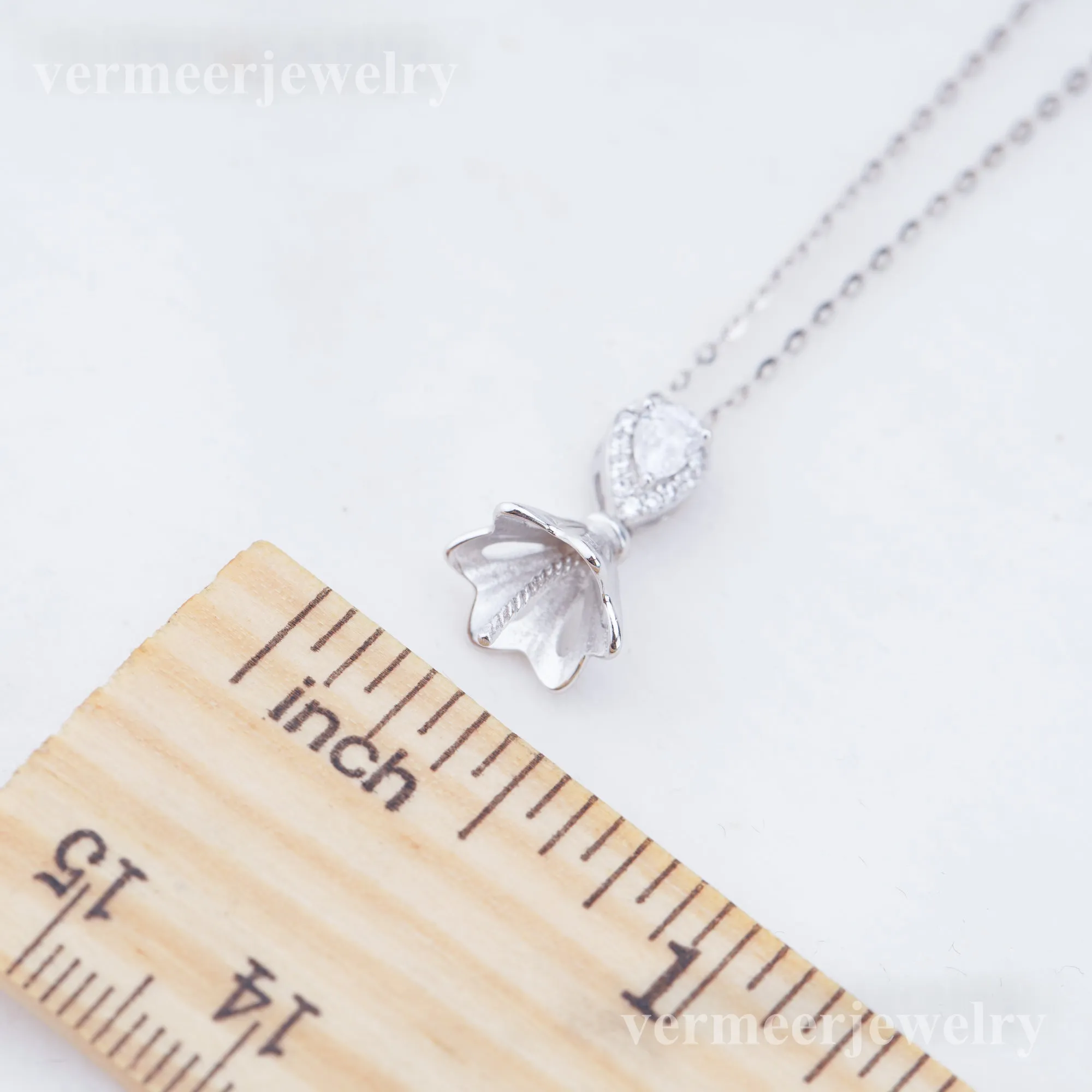 Pe011037  DIY 9-12mm Natural Freshwater pearl pendant accessory 925 sterling silver engagement jewelry necklace for women