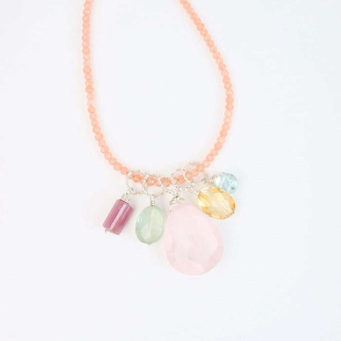 Peach Chalcedony Necklace