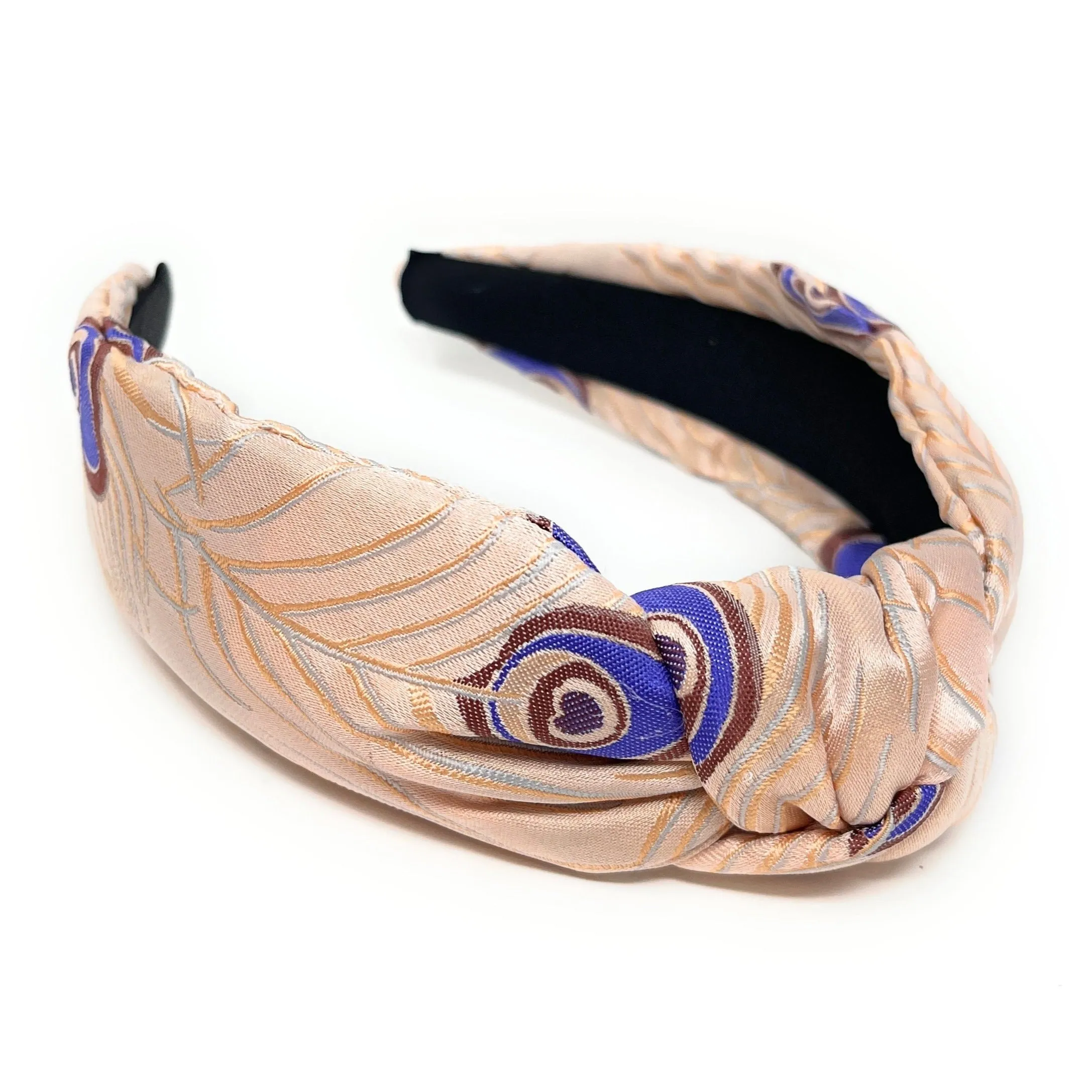 Peacock Print Knotted Headband