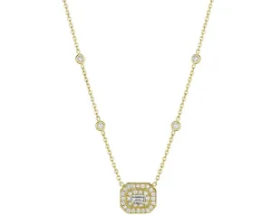 Penny Preville Mid Emerald Cut Art Deco Necklace