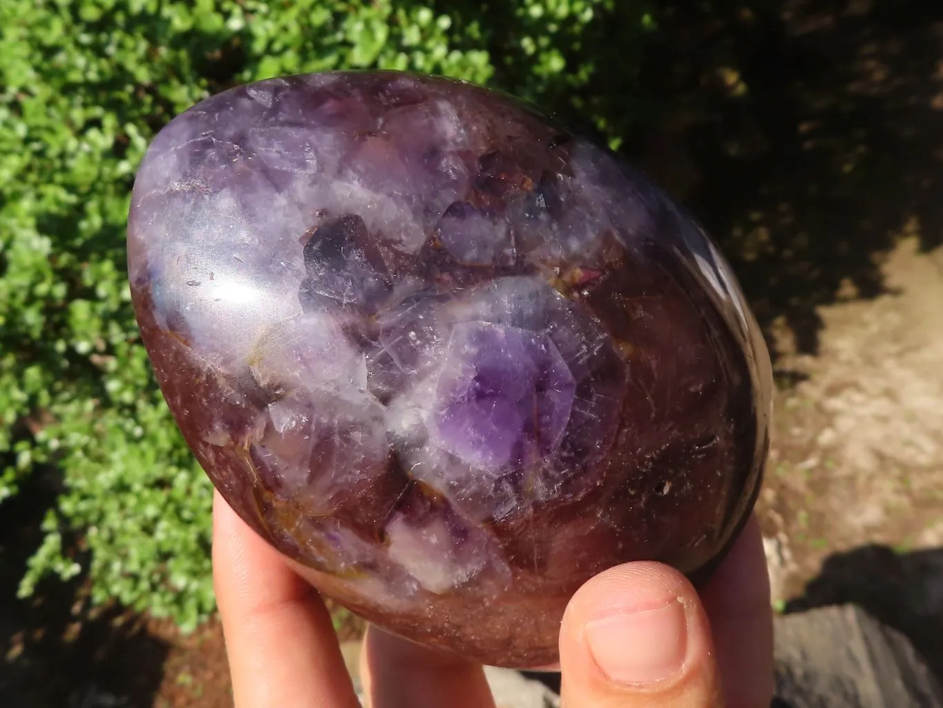 Polished Gemmy Amethyst In Matrix Standing Free Forms x 2 From Madagascar