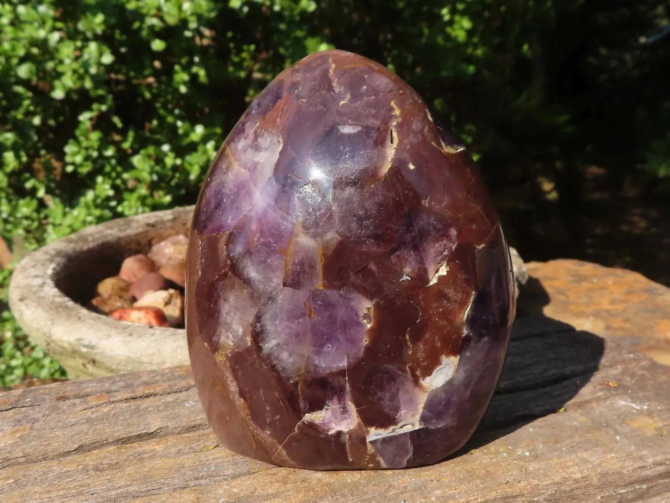 Polished Gemmy Amethyst In Matrix Standing Free Forms x 2 From Madagascar