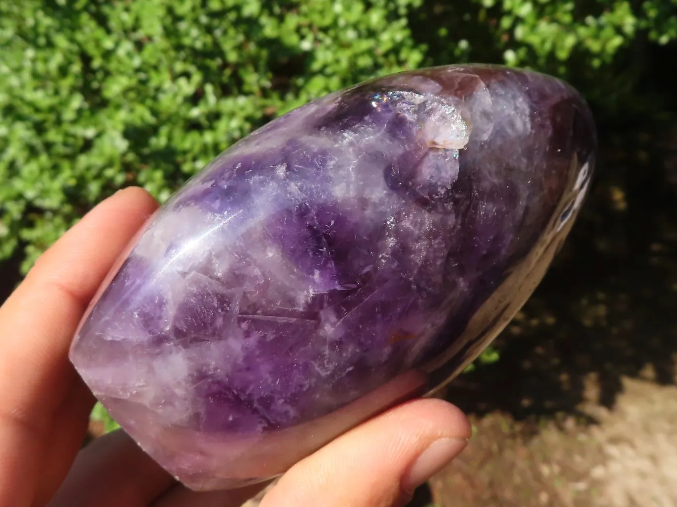 Polished Gemmy Amethyst In Matrix Standing Free Forms x 2 From Madagascar