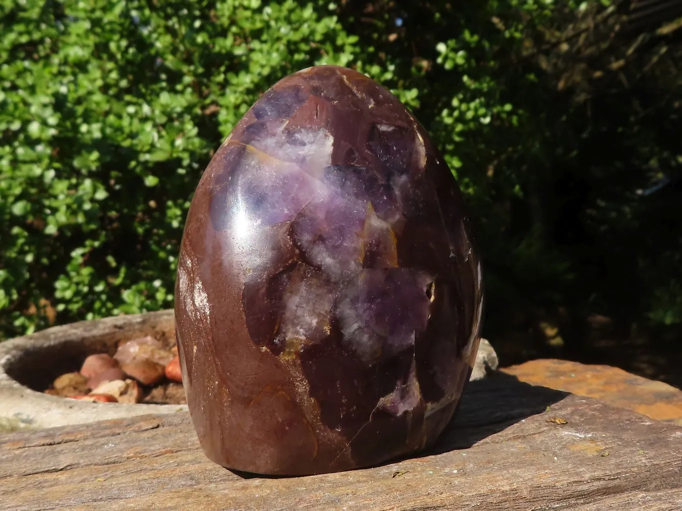 Polished Gemmy Amethyst In Matrix Standing Free Forms x 2 From Madagascar