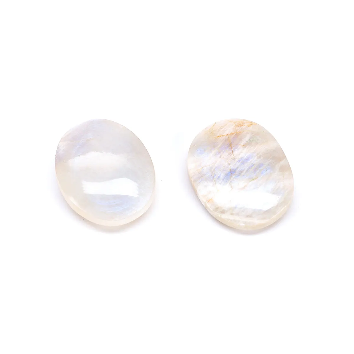 Rainbow Moonstone Palm Stones