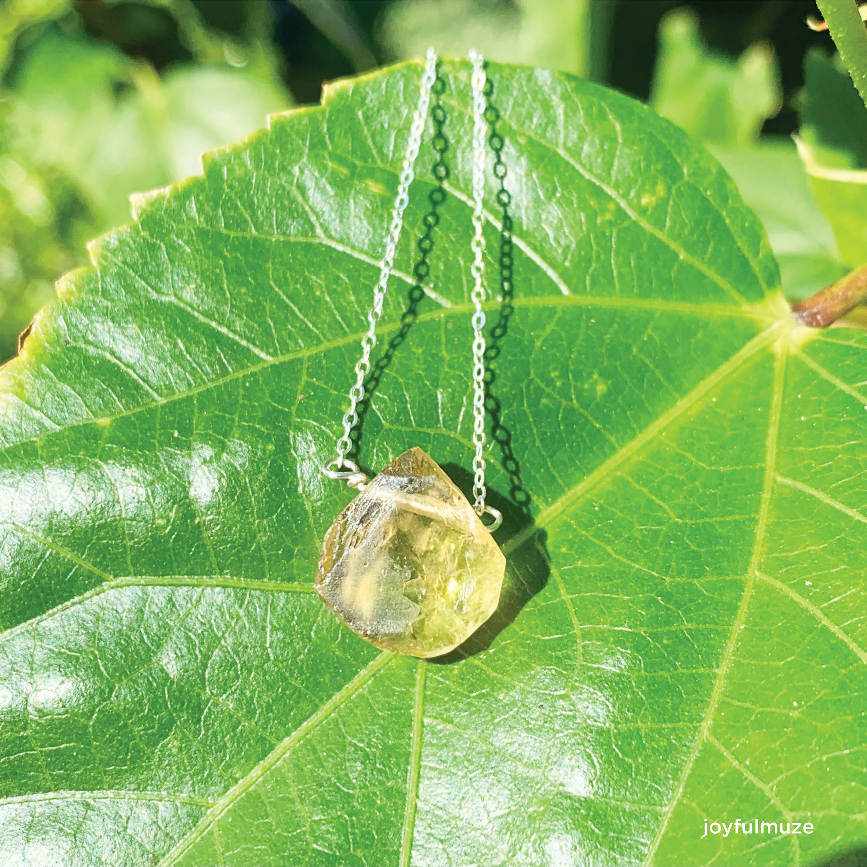 Raw Citrine Necklace