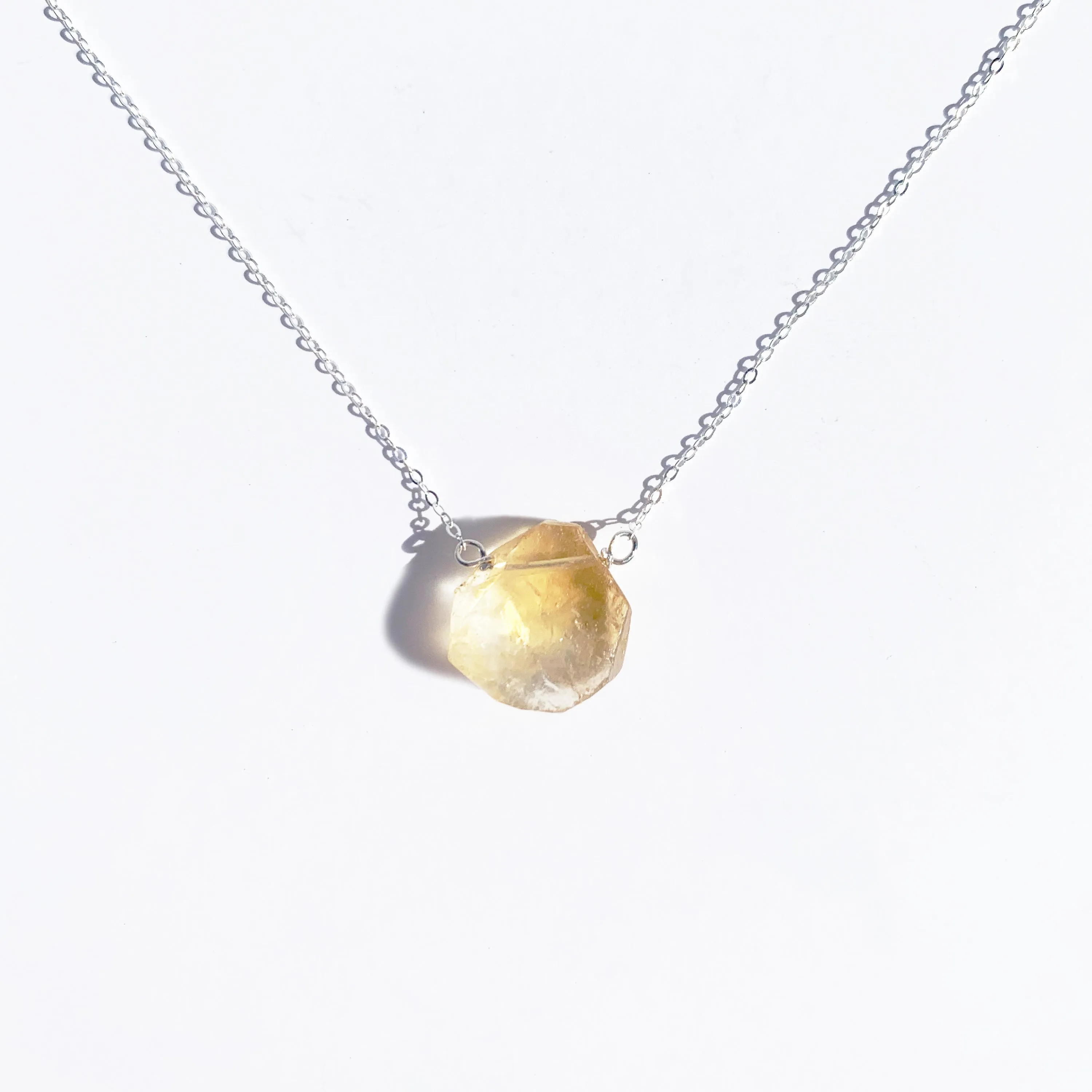 Raw Citrine Necklace