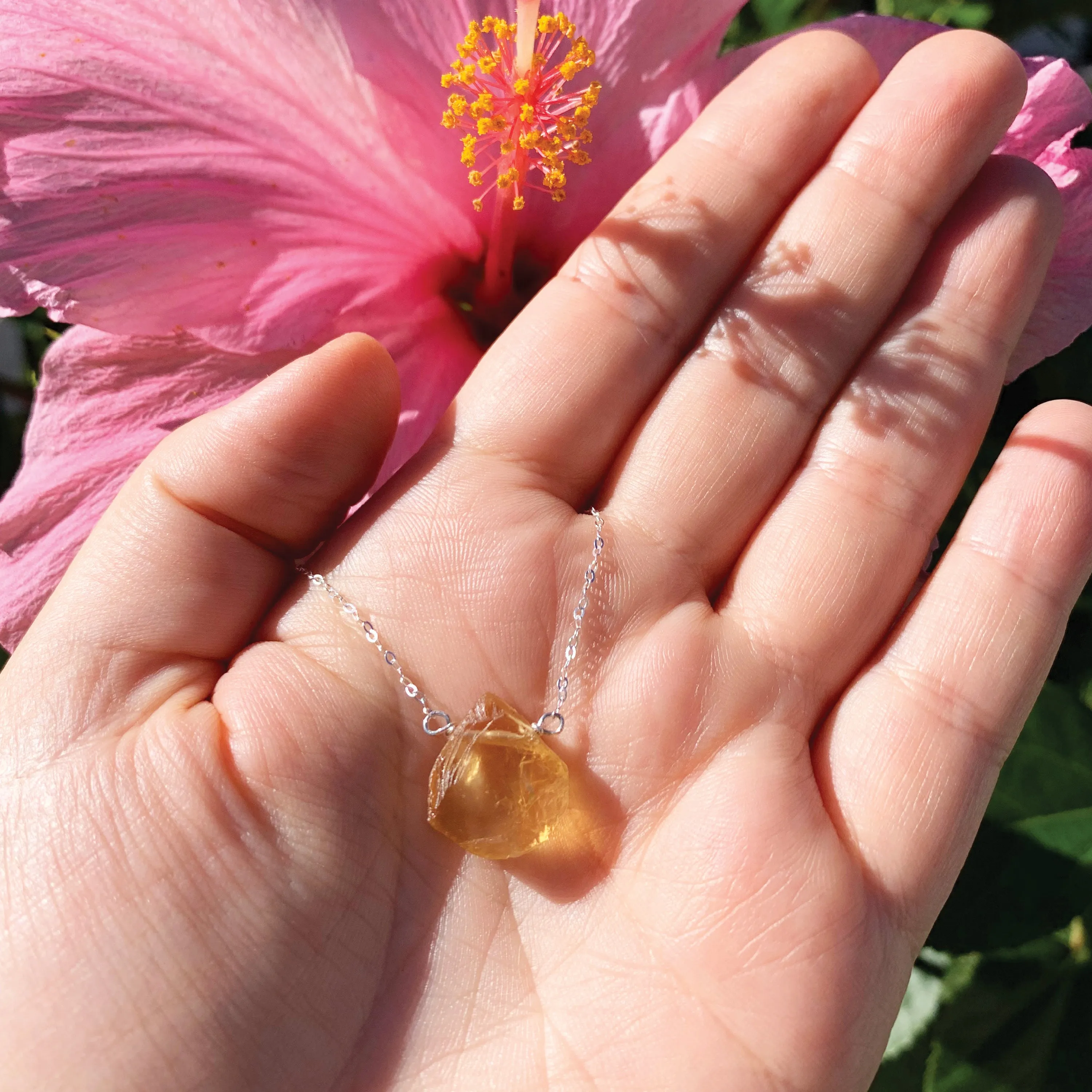 Raw Citrine Necklace