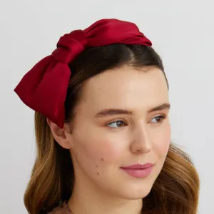 Red Bow Headband Red Fascinator Hair Band