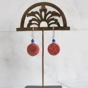 Red Sea Coral Earrings - Harmattan Jewellery