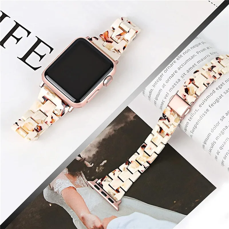 Resin Slim Strap Series 7 6 5 4 Correa Woman Belt Bracelet