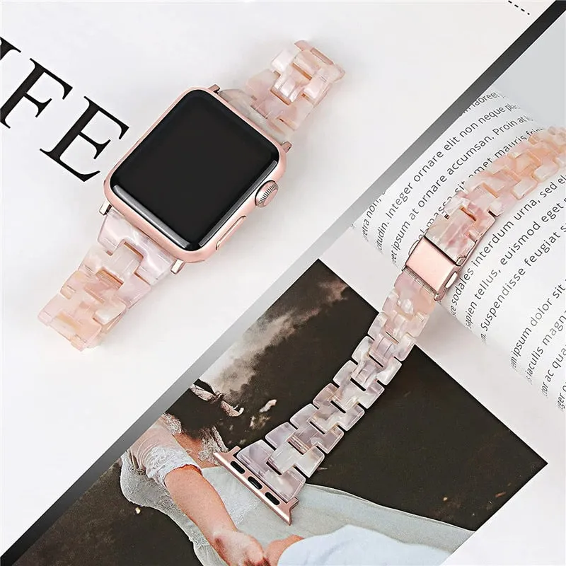 Resin Slim Strap Series 7 6 5 4 Correa Woman Belt Bracelet