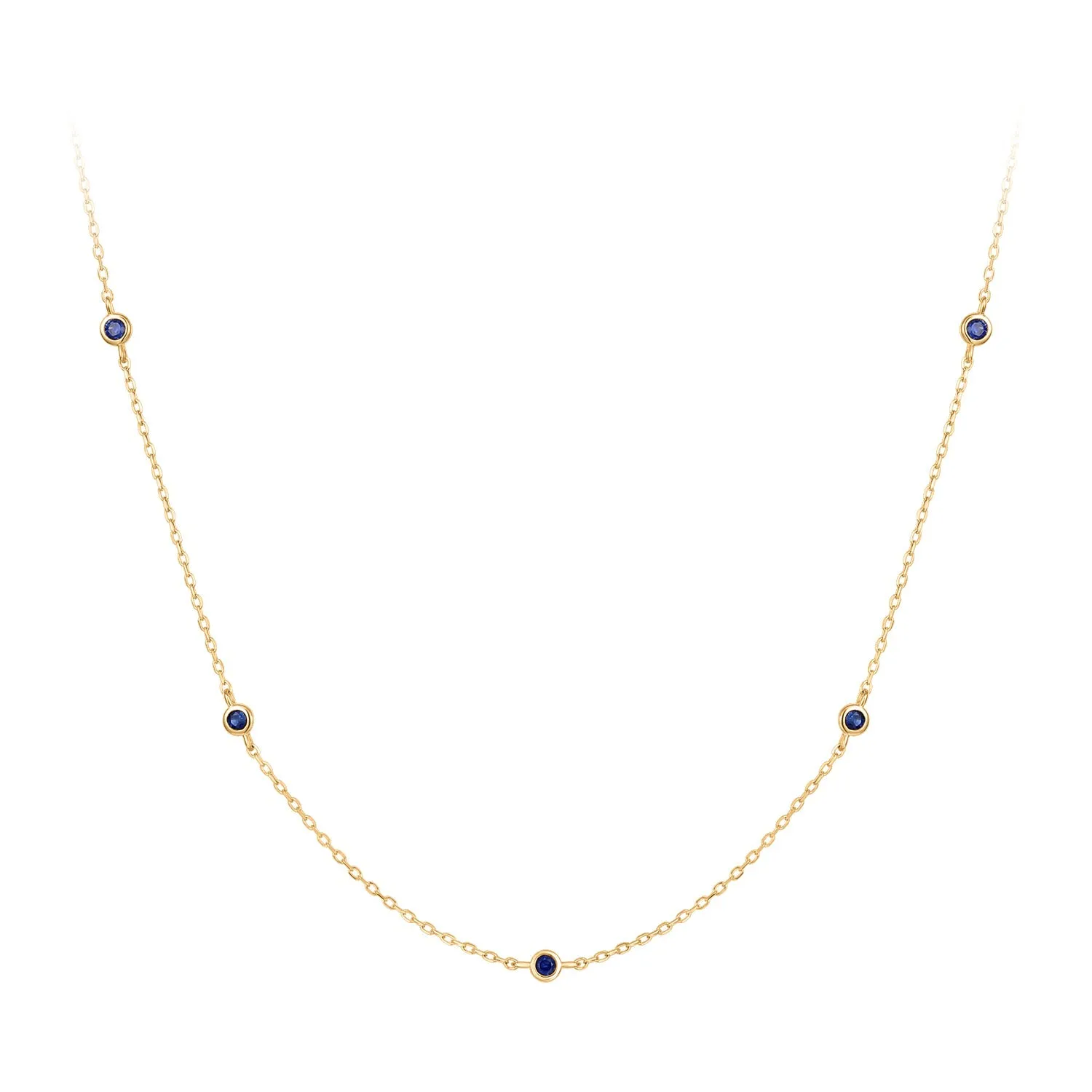 RION x Buddha Jewelry Insight Necklace - Blue Sapphire