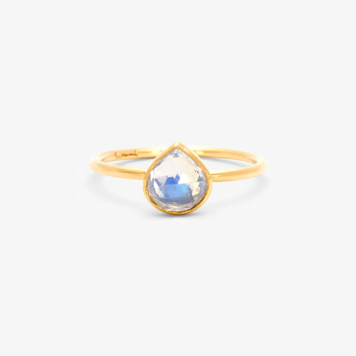 RMR25-OOAK | 0.82 Carat One-of-a-Kind Rainbow Moonstone Ring