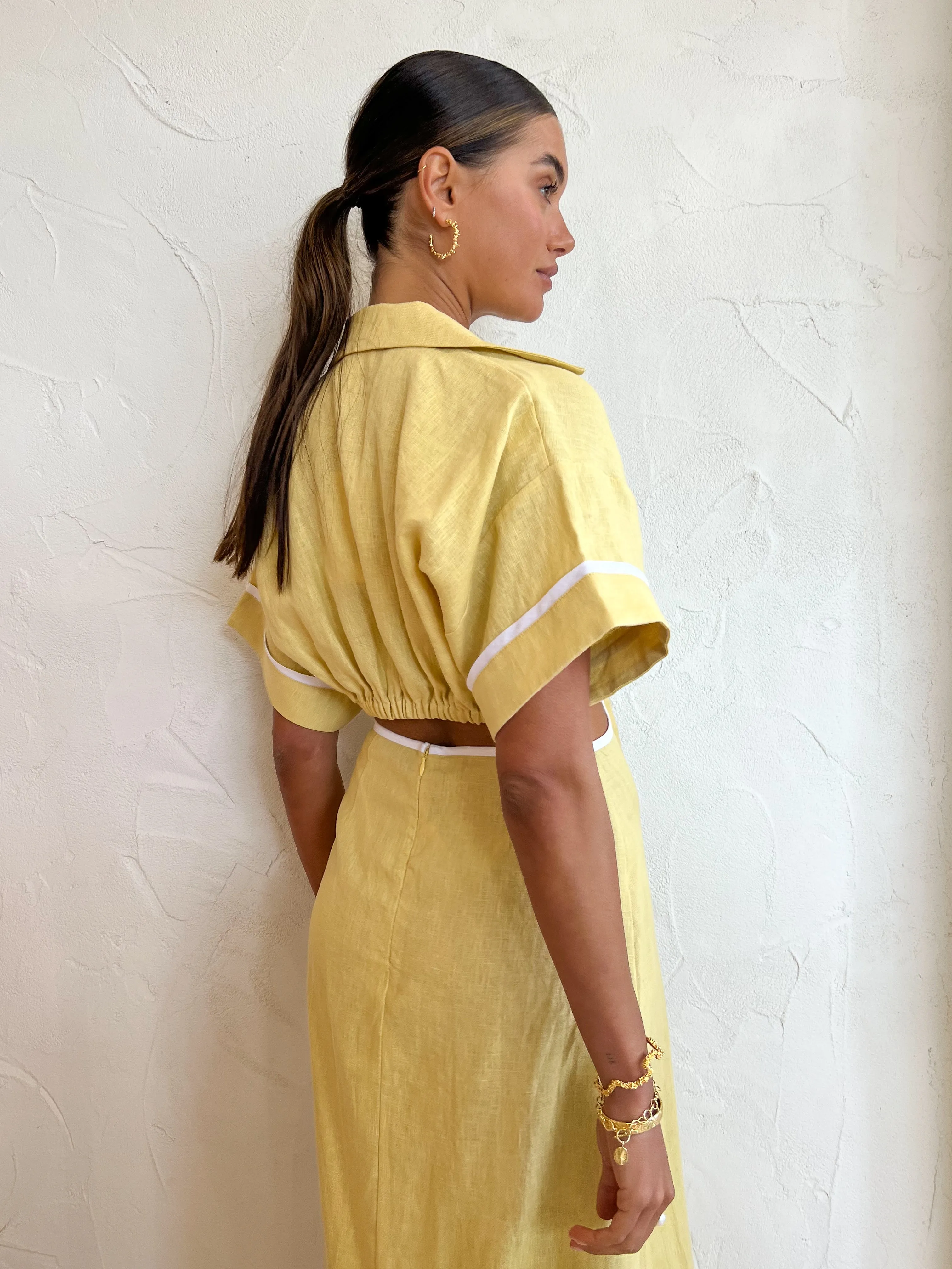 Roame Parque Dress in Butter