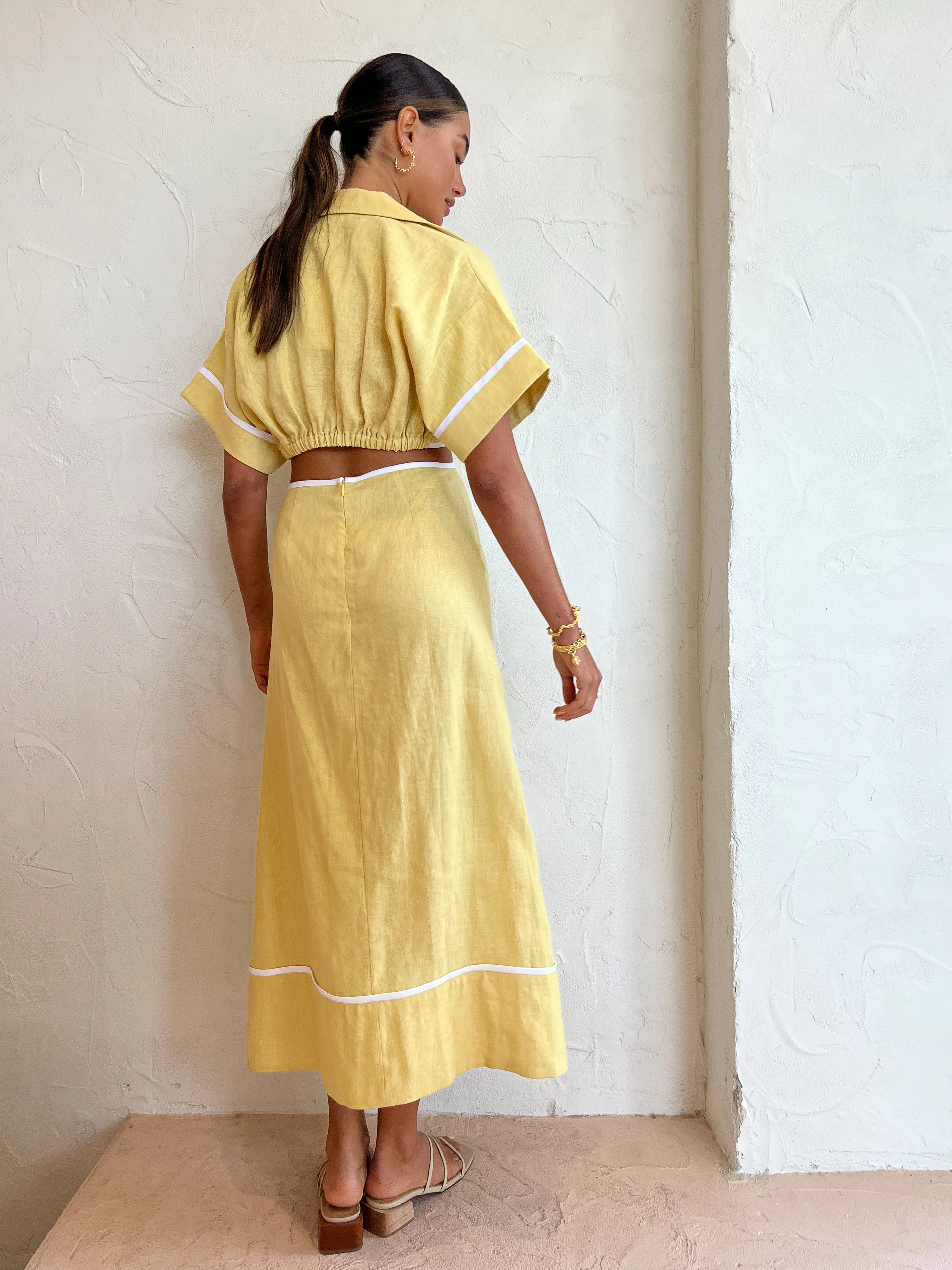 Roame Parque Dress in Butter